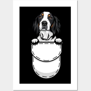 Funny English Setter Pocket Dog Posters and Art